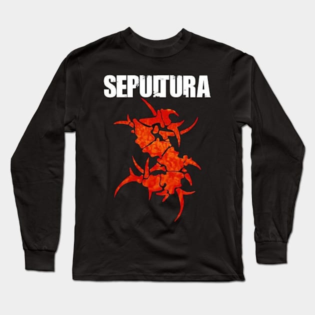 heavy metal Sepultura band Long Sleeve T-Shirt by Journalland